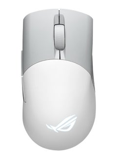 أسوس ماوس الألعاب Asus ROG Keris Wireless AimPoint، اتصال ثلاثي الوضع (2.4 جيجا هرتز RF، بلوتوث، سلكي)، مستشعر 36000 نقطة في البوصة، 5 أزرار قابلة للبرمجة، ROG SpeedNova، مفاتيح قابلة للاستبدال، كابل باراكورد، أبيض  - Image 1