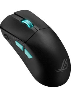أسوس ماوس الألعاب اللاسلكي Asus ROG Harpe Ace Aim Lab Edition، خفيف الوزن 54 جرام، تردد RF 2.4 جيجا هرتز، بلوتوث، مستشعر 36K DPI، 5 أزرار، ROG SpeedNova، جهاز استقبال ROG Omni، ألعاب الرياضات الإلكترونية وألعاب FPS، أسود  - Image 2