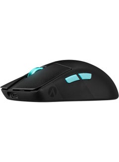أسوس ماوس الألعاب اللاسلكي Asus ROG Harpe Ace Aim Lab Edition، خفيف الوزن 54 جرام، تردد RF 2.4 جيجا هرتز، بلوتوث، مستشعر 36K DPI، 5 أزرار، ROG SpeedNova، جهاز استقبال ROG Omni، ألعاب الرياضات الإلكترونية وألعاب FPS، أسود  - Image 3