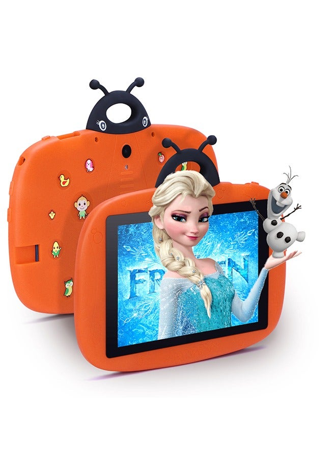 C idea 7 Inch Tablet For Kids, Android 9 Kids 4Gb+64Gb WiFi HD Display Screen Iwawa Dual Camera Children Toddler Safety Educational Learning Tablet With Case For Boys And Girls  - Image 1
