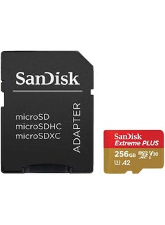 Extreme Plus microSDXC UHS-I Card with Adapter, 256GB, SDSQXBD-256G-AN6MA 256 GB - pnsku/N70053370V/45/_/1710220776/58e75489-6f30-471b-b33d-3f835a430386