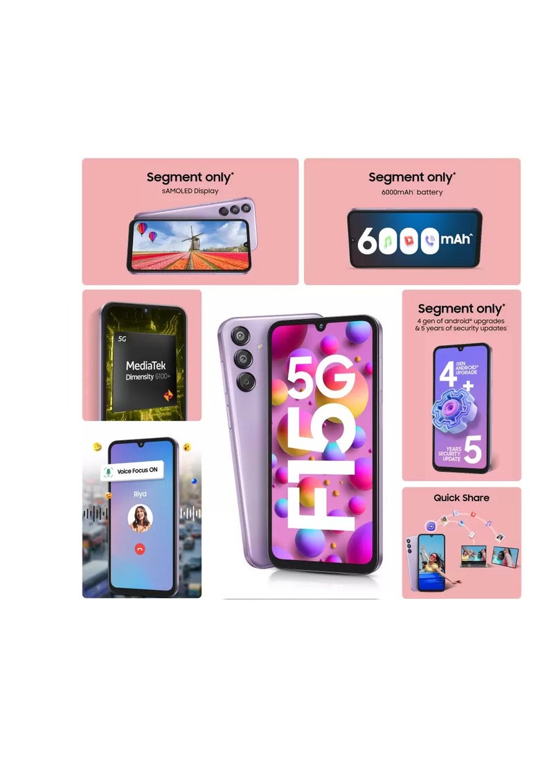 Galaxy F15 5G Dual SIM Ash Black 4GB RAM 128GB