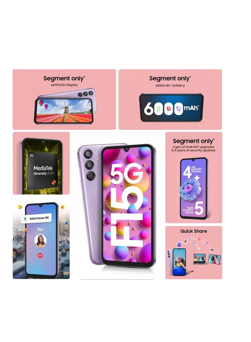 سامسونج جالاكسي F15 5G (أخضر جازي، 128 جيجابايت) (6 جيجابايت رام) - Image 4