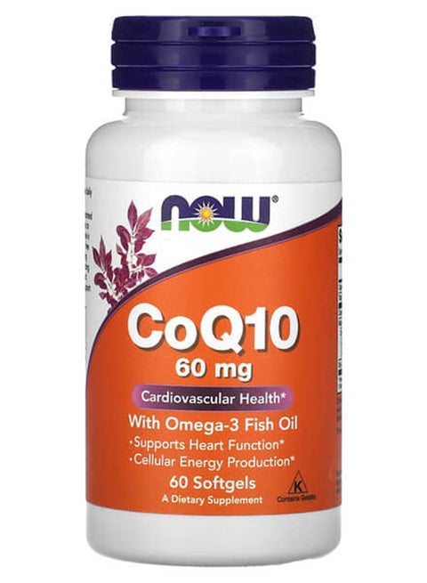 Coq10 60Mg With Omega 3 60 Softgels