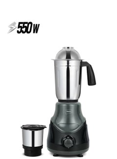 Impex Blender 2 In 1 Mixer Grinder, Powerful Motor, Stainless Steel Jars And Blade, 3 Speed With Pulse Control, Overload Protection 550 W BL 319C Black  - Image 1