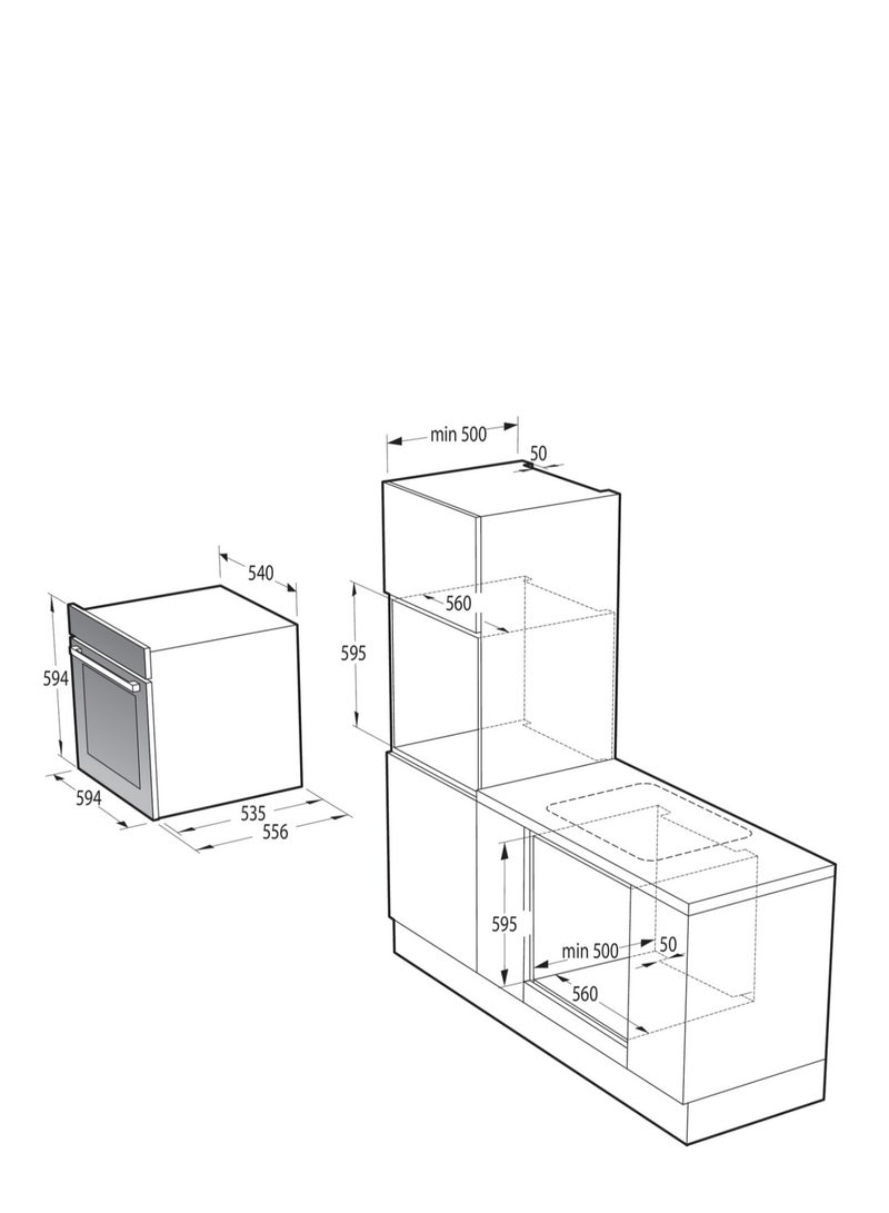 Gorenje Built in Gas oven 60cm With Grill Maximum temperature 250 °C Stainless Steel BOG6632E01X BOG6632E01X Silver - Image 5
