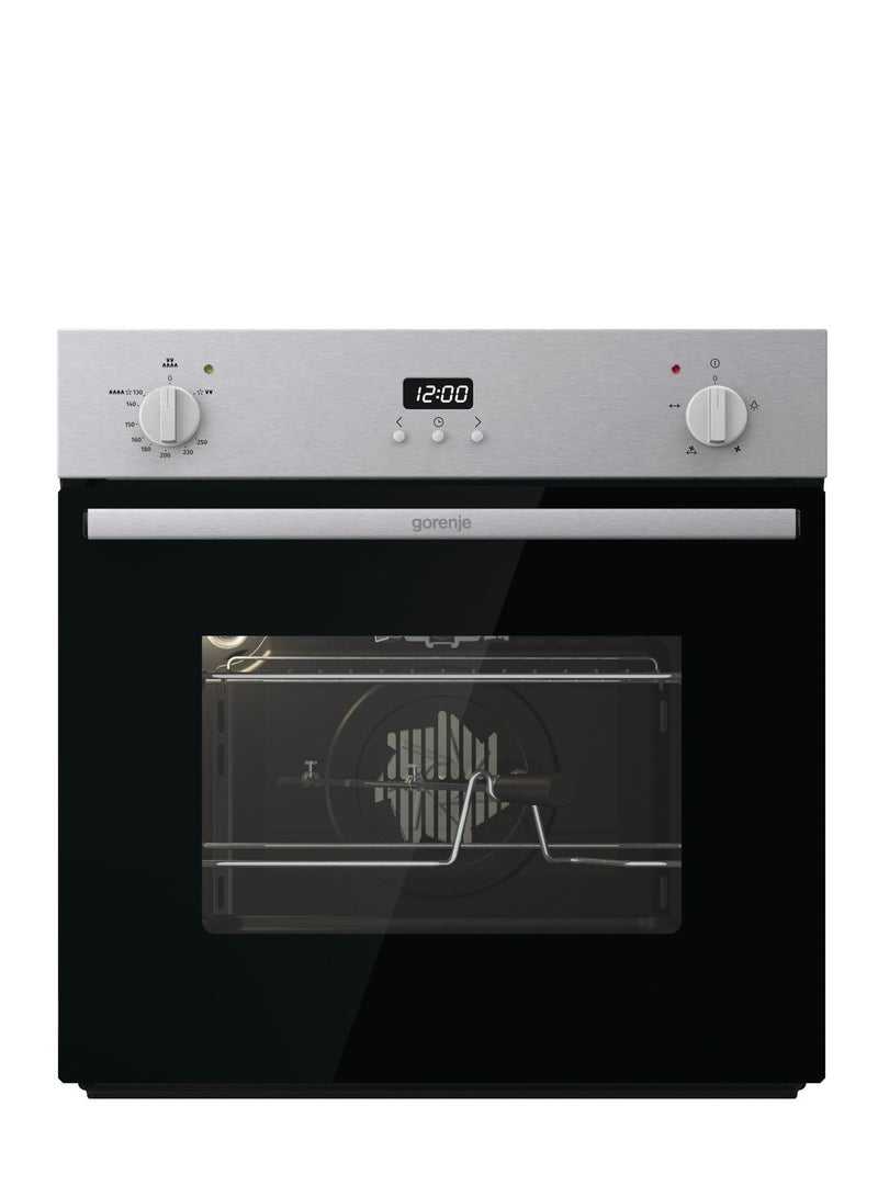 Gorenje Built in Gas oven 60cm With Grill Maximum temperature 250 °C Stainless Steel BOG6632E01X BOG6632E01X Silver - Image 1
