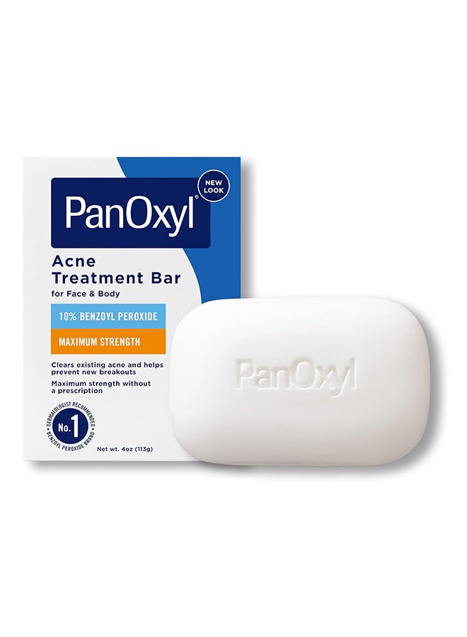 PanOxyl - 10% Benzoyl Peroxide Acne Cleansing Bar 113grams - Image 1