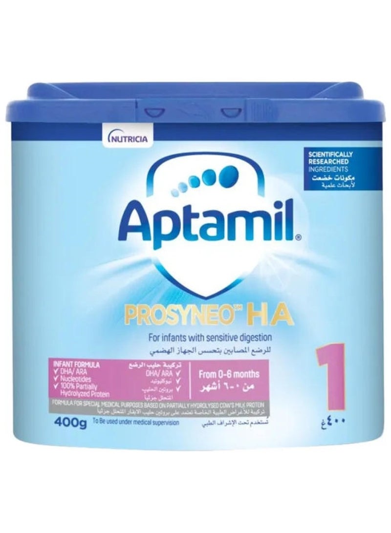 Aptamil Prosyneo Ha Stage 1 Powder Milk Unflavoured 400grams  Single  - Image 1