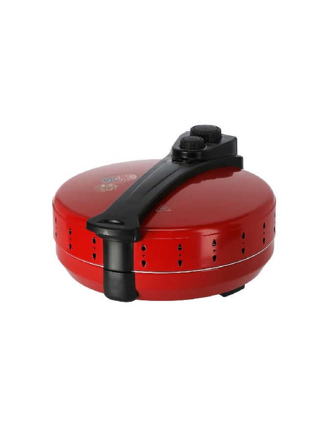 Hamilton Beach Non Stick Coated Auto Shut Pizza Maker 1200 W 31700-SAU Red - Image 3