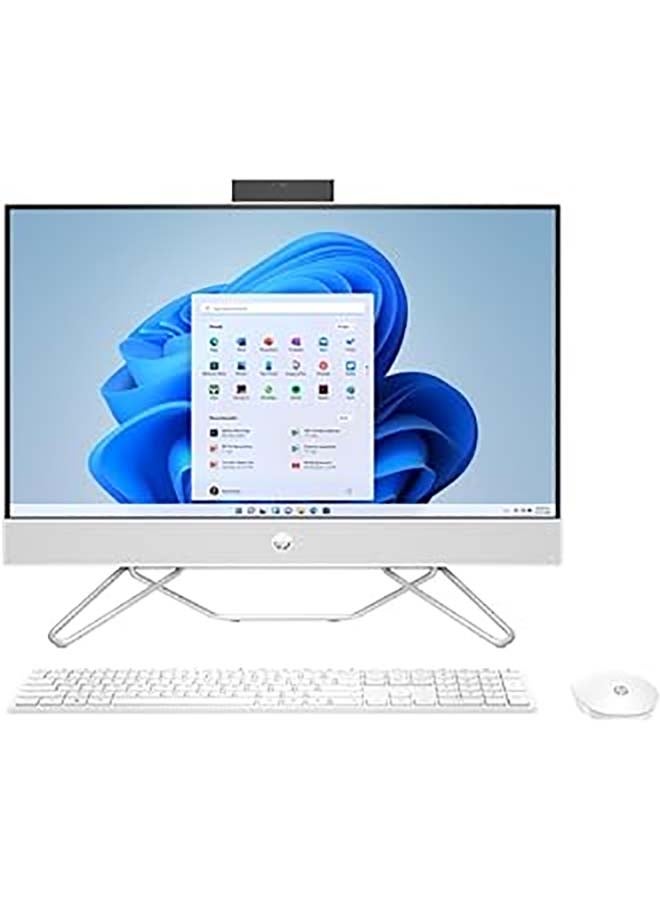 HP - All-In-One 24-CB1032D With 23.8-Inch Display, Core i7-1255U Processor/16GB RAM/1TB HDD + 256GB SSD/Intel Iris Xe Graphics/Windows 11 Home English English White - Image 1