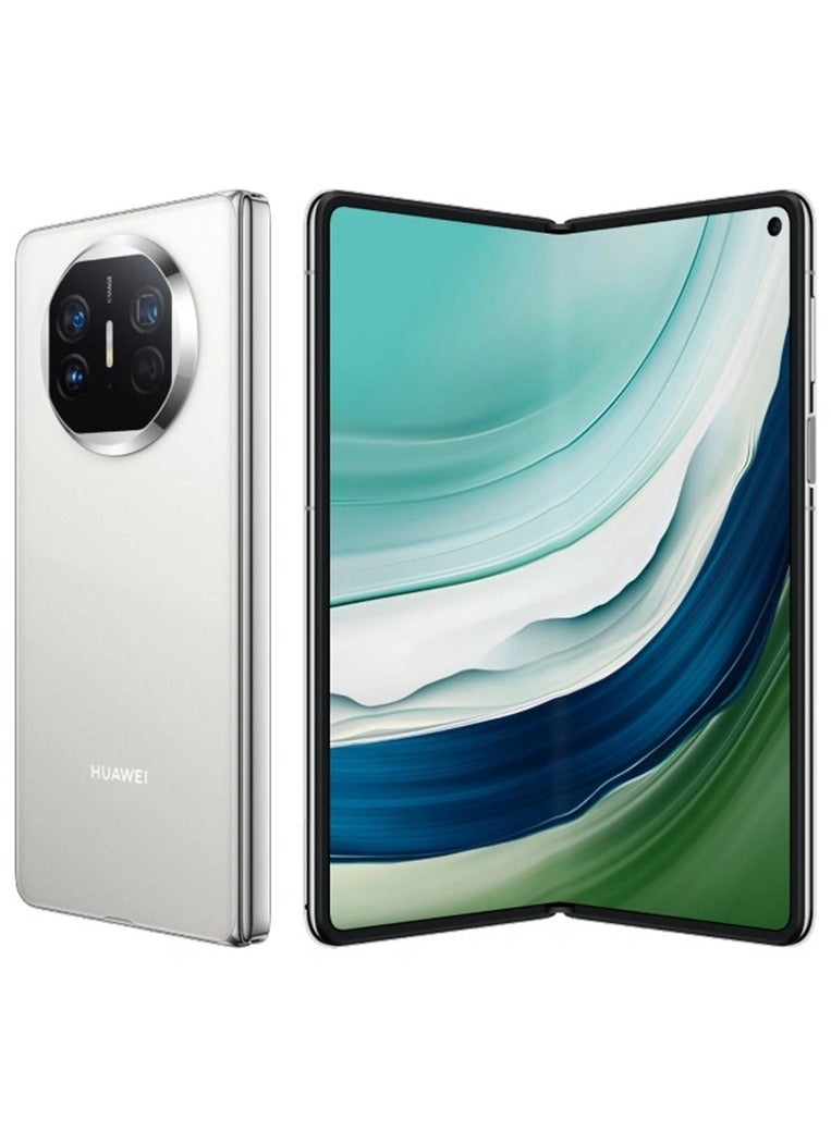 Mate X5 Folded Screen 12GB+512GB Mobile Phone 7.85 Inches Kunlun Glass Screen HarmonyOS 4.0 Kirin 9000S NFC Smartphone White Chinese Version