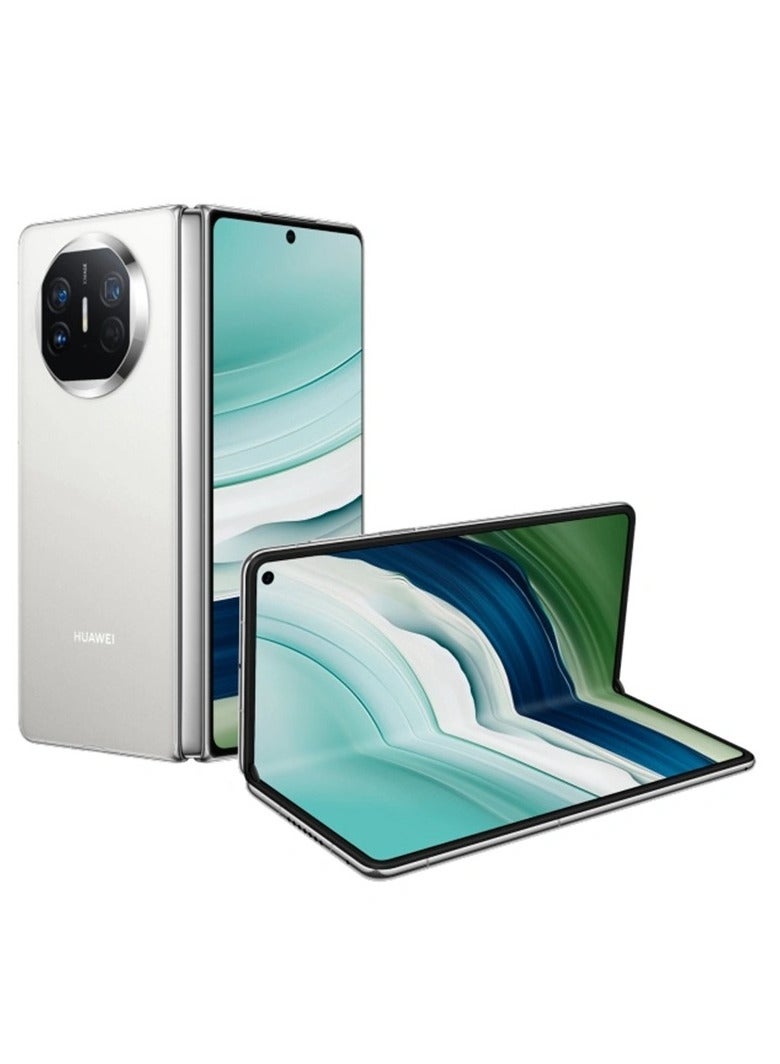 Mate X5 Folded Screen 12GB+512GB Mobile Phone 7.85 Inches Kunlun Glass Screen HarmonyOS 4.0 Kirin 9000S NFC Smartphone White Chinese Version