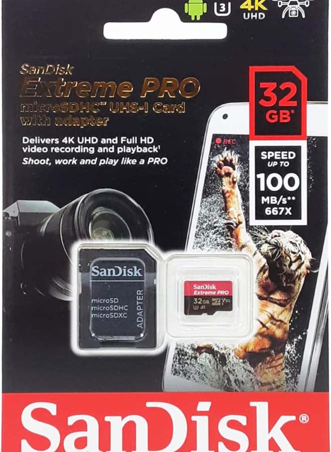 سانديسك Extreme PRO 32 GB microSDHCUHS-I Memory Card 32 GB  - Image 1