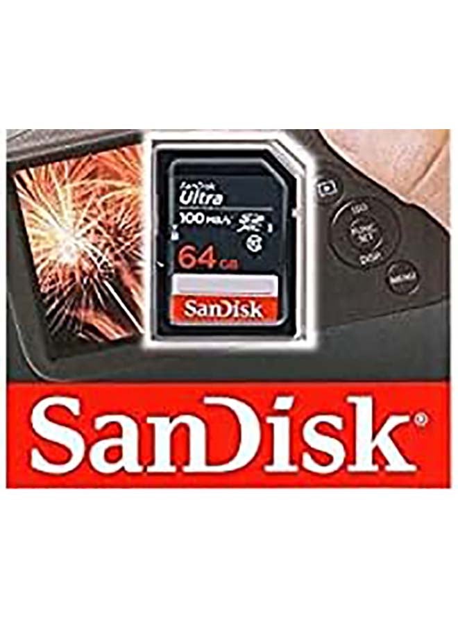 sandisk Ultra 64GB SDXC Memory Card, up to 100MB/s, Class 10, Black/Grey 64 GB - Image 2