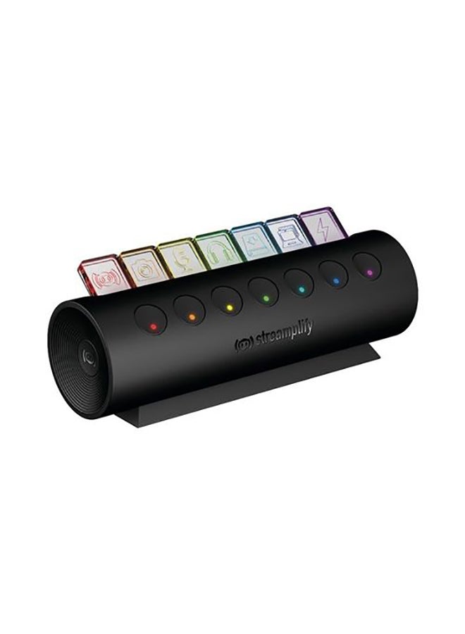 Streamplify - Streamplify HUB CTRL 7 7-Port RGB USB Hub 2.0A USB Port fast Charging Black - Image 1