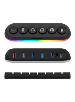 Streamplify Streamplify HUB DECK 5 RGB USB Hub 5-port USB Hub Power Charging  - Image 4