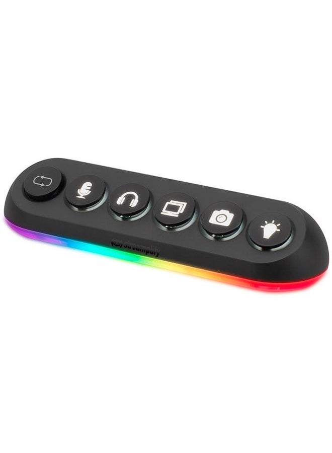 Streamplify - Streamplify HUB DECK 5 RGB USB Hub 5-port USB Hub Power Charging - Image 1