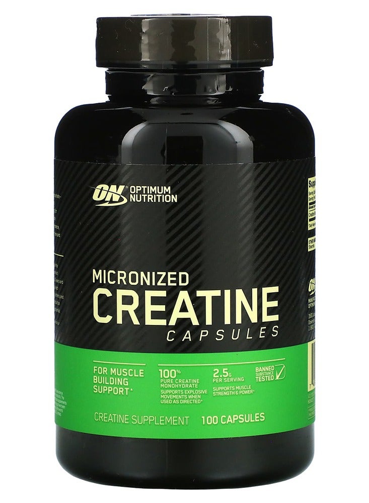 Optimum Nutrition Micronized Creatine Capsules, 100 Capsules