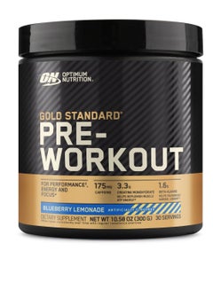 Optimum Nutrition Gold Standard Pre-Workout, Blueberry Lemonade, 300 Gm 