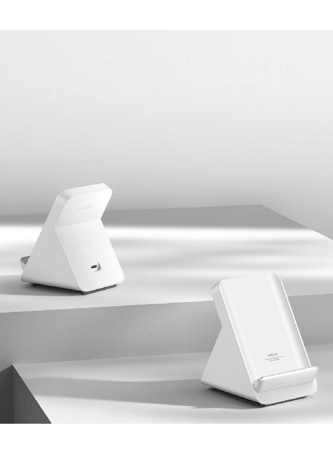 شاومي - 14 Ultra Dual SIM باللون الأبيض، وذاكرة الوصول العشوائي (RAM) سعة 16 جيجابايت، وذاكرة الوصول العشوائي (RAM) سعة 512 جيجابايت، وشبكة الجيل الخامس (5G) - الإصدار العالمي مع حامل شحن لاسلكي متكيف بقدرة 80 وات وخدمة ضمان VIP - Image 1