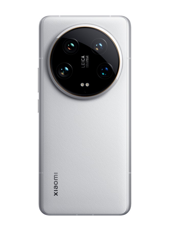 شاومي - 14 Ultra Dual SIM باللون الأبيض، وذاكرة الوصول العشوائي (RAM) سعة 16 جيجابايت، وذاكرة الوصول العشوائي (RAM) سعة 512 جيجابايت، وشبكة الجيل الخامس (5G) - الإصدار العالمي مع حامل شحن لاسلكي متكيف بقدرة 80 وات وخدمة ضمان VIP - Image 1