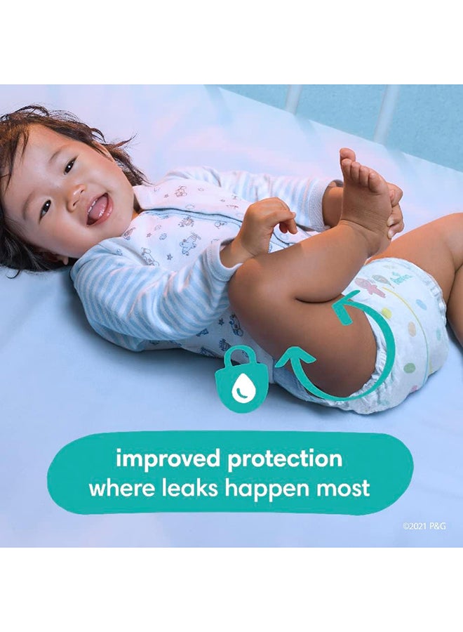 Pampers - Baby Dry Diapers Newborn - Size 0, 104 Count, Absorbent Disposable Diapers - Image 1
