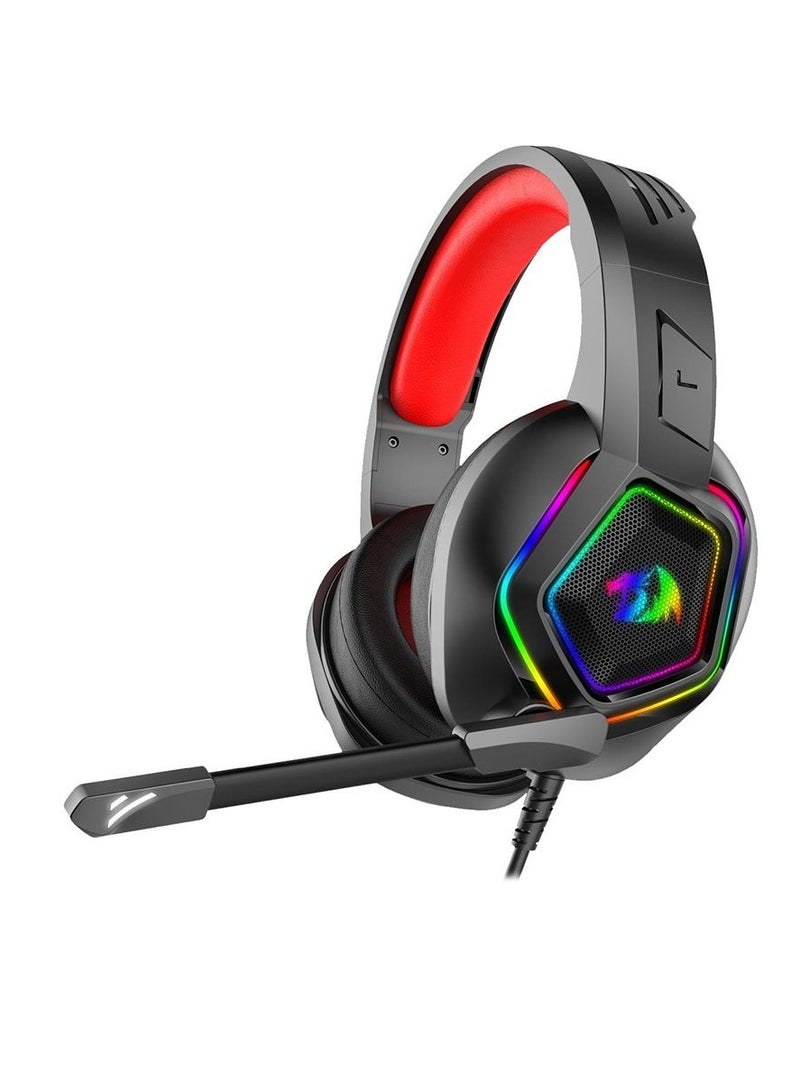 ريدراجون سماعة الألعاب H280 MEDEA RGB – ستيريو (أسود) - Image 1