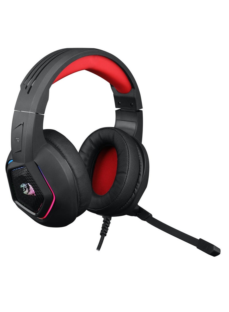 ريدراجون سماعة الألعاب H280 MEDEA RGB – ستيريو (أسود) - Image 2