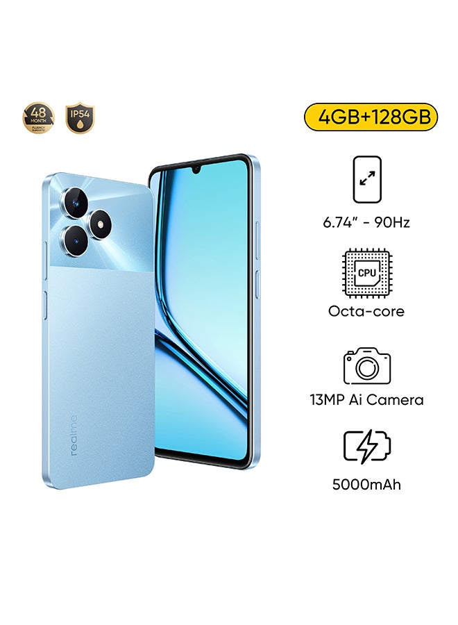 realme - Note 50 Dual SIM Sky Blue 4GB RAM 128GB 4G - Middle East Version - Image 1