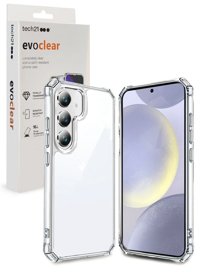 tech21 Evo Clear Case With Built-in Dust Proof Net For Samsung Galaxy S24 2024 - clear clear  - Image 1