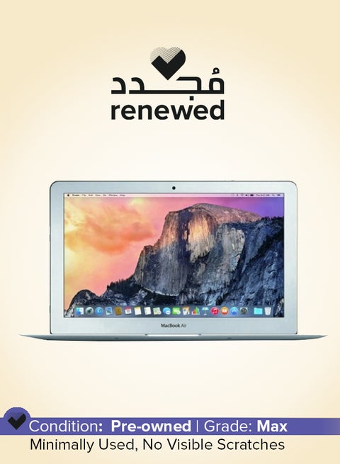 Renewed - Macbook Air A1465 (2015) Laptop With 11.6-Inch Full HD Display,Intel Core i5 Processor/5th Gen/8GB RAM/128GB SSD/HD Graphics 6000 English Silver