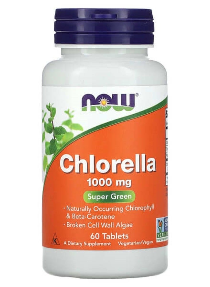 Now Foods Chlorella 1000Mg 60 Tabs 