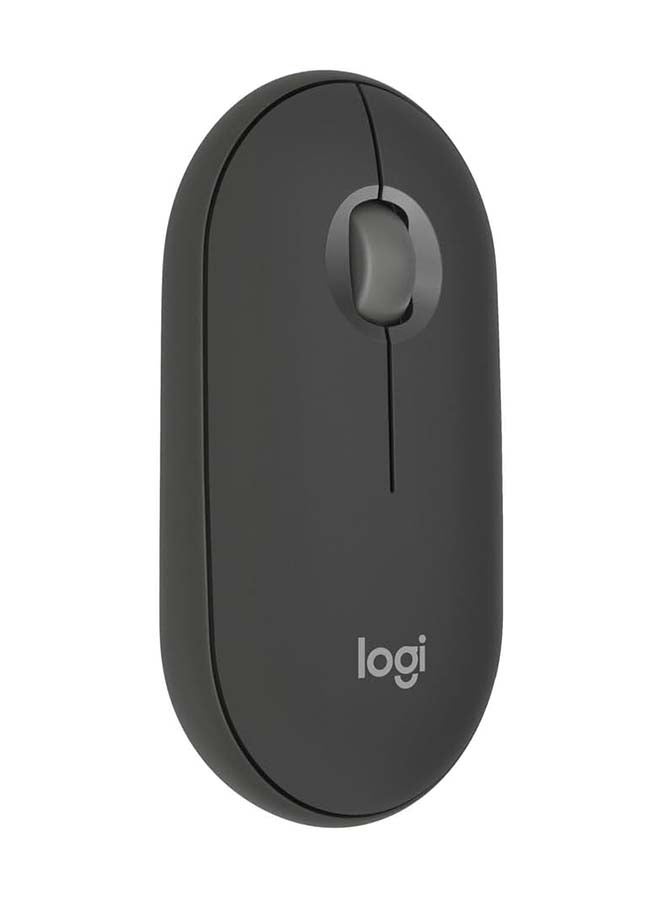 Pebble Mouse 2 M350s, Slim Bluetooth Wireless Mouse, 3-Device Pairing, Customizable Middle Button, Silent Clicks, 400-4000 DPI Adjustable, Recycled Plastic, Compatible with Windows, macOS, Chromebook, Tonal Graphite | 910-007015 Graphite - pnsku/N70053871V/45/_/1710241875/4041f4e8-1001-4b8b-b314-fe25b6824d53