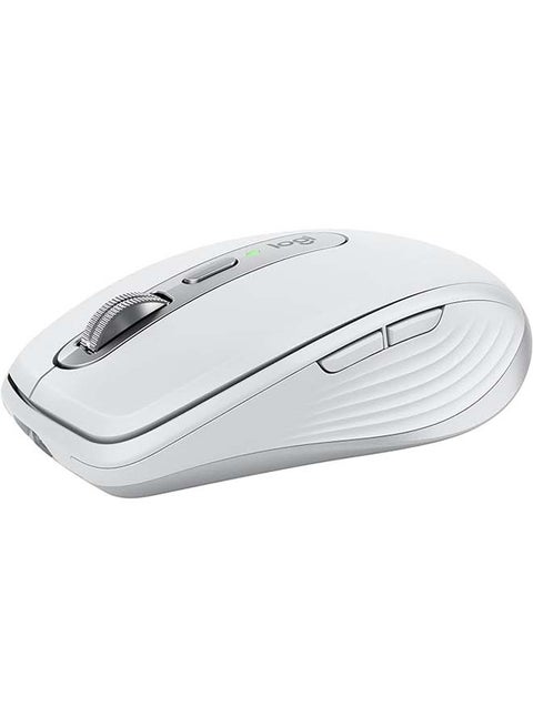 MX Anywhere 3S Compact Wireless Mouse, Fast Scrolling, 8K DPI Any-Surface Tracking, Quiet Clicks, Programmable Buttons, USB C, Bluetooth, Windows PC, Linux, Chrome, Mac - Pale Grey
