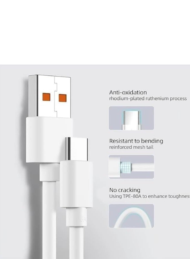 Xiaomi - 67W VOOC Charge Adapter 6A With Type C Cable White - Image 1