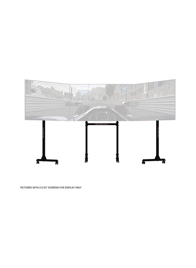 next level RACING Next Level NLR-A010 Free Standing Triple Monitor Stand - Image 2