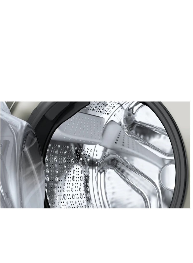 Washer front loade Series 4 Maximum spin speed 1400 rpm LED-display Eco silence drive inox 10 kg WGA2540XEG Silver
