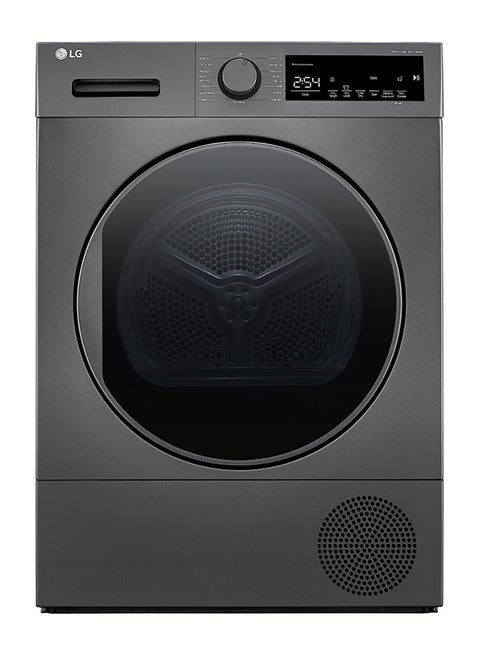 8 Kg Tumble Dryer, Big LED, Sensor Dry, Heat Pump, Visible And Elegant Design, Galvanized Drum, Child Lock, Made In Türkiye 8 kg RH80T2SP7RM Dark Silver