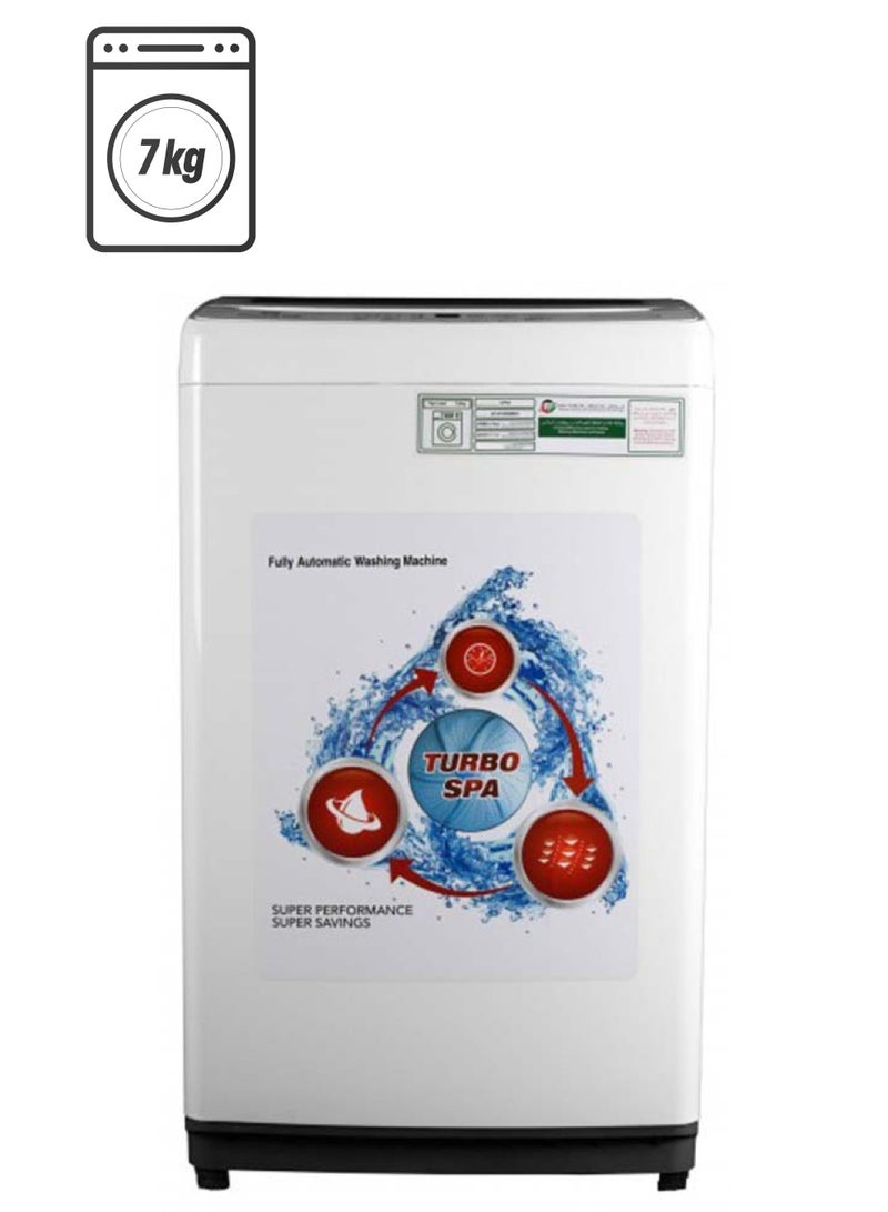 عفرا غسالة أفرا، تحميل علوي، سعة 7 كجم، 400 وات، أوتوماتيكية، مدمجة، G-MARK، ESMA، ROHS، ومعتمدة من CB، ضمان لمدة عامين - Image 1