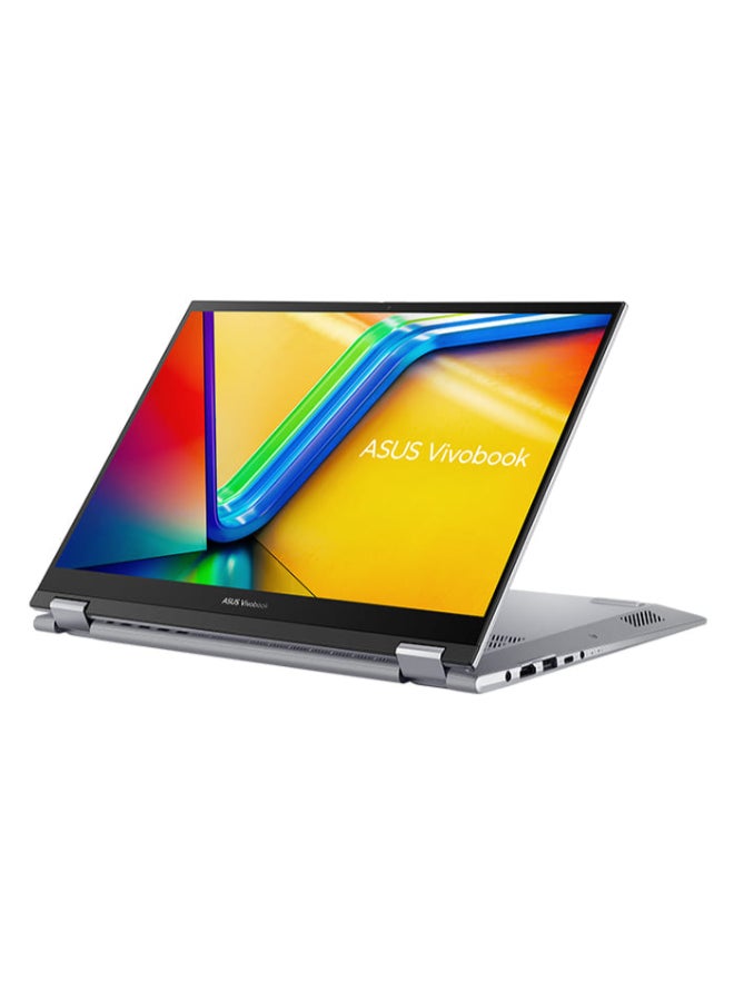 ASUS - VivoBook 14 Flip Laptop With 14-Inch Touch Display, Core i7-12700H Processor/16GB RAM/512GB SSD/Windows 11/Intel Iris Xe Graphics With Pen English/Arabic Silver - Image 1