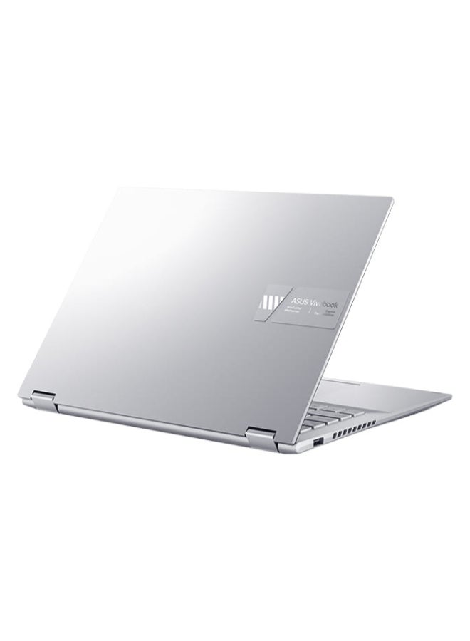 ASUS - VivoBook 14 Flip Laptop With 14-Inch Touch Display, Core i7-12700H Processor/16GB RAM/512GB SSD/Windows 11/Intel Iris Xe Graphics With Pen English/Arabic Silver - Image 1