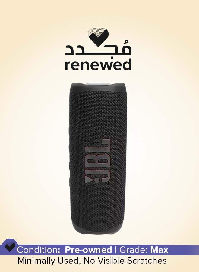 JBL Renewed - Flip 6 Portable Waterproof Speaker Black - Image 1