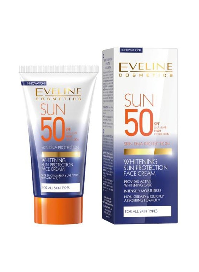 إيفلين كريم الوجه للحماية من الشمس بمعامل حماية من الشمس لجميع أنواع البشرة 50ملليلتر