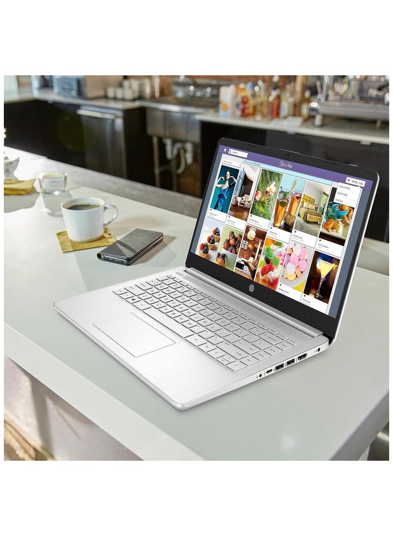 HP - 2023 Newest 14-inch FHD Display (Upgraded Version) Laptop, AMD Ryzen 3 Processor/16GB RAM/512GB SSD/AMD Radeon Graphics/Windows 11/ English Silver - Image 1