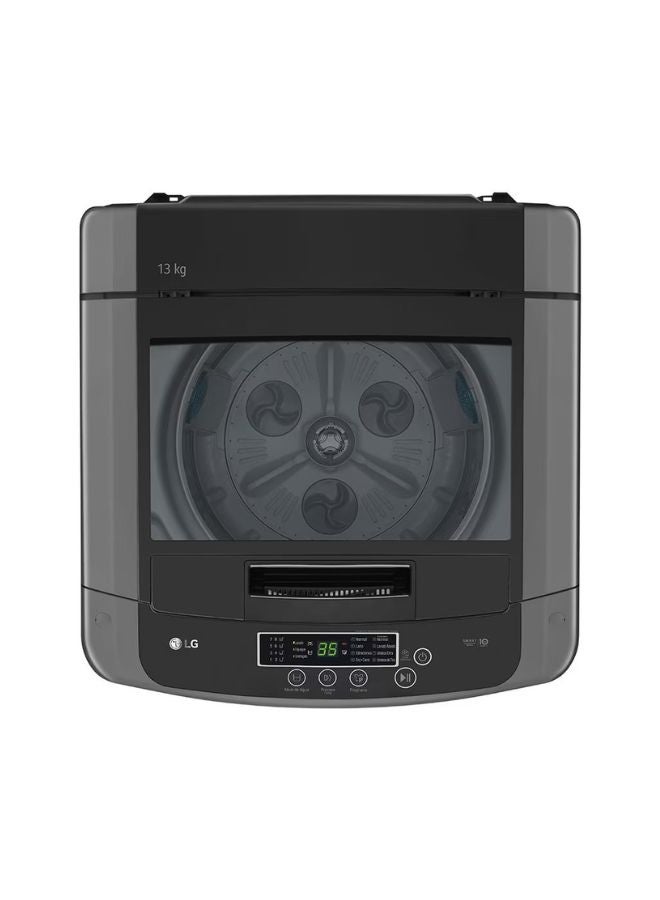 LG - LG Smart Inverter Washing Machine 13 kg T1364NEHGB Silver Dark - Image 1