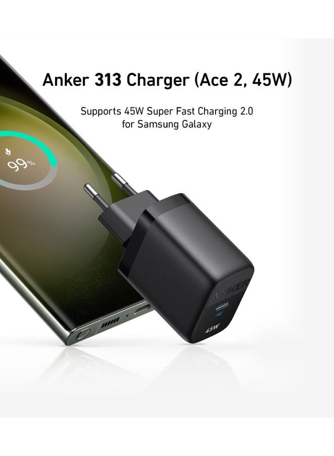 Anker - Anker 313 Charger 45W B2B Black - Image 1