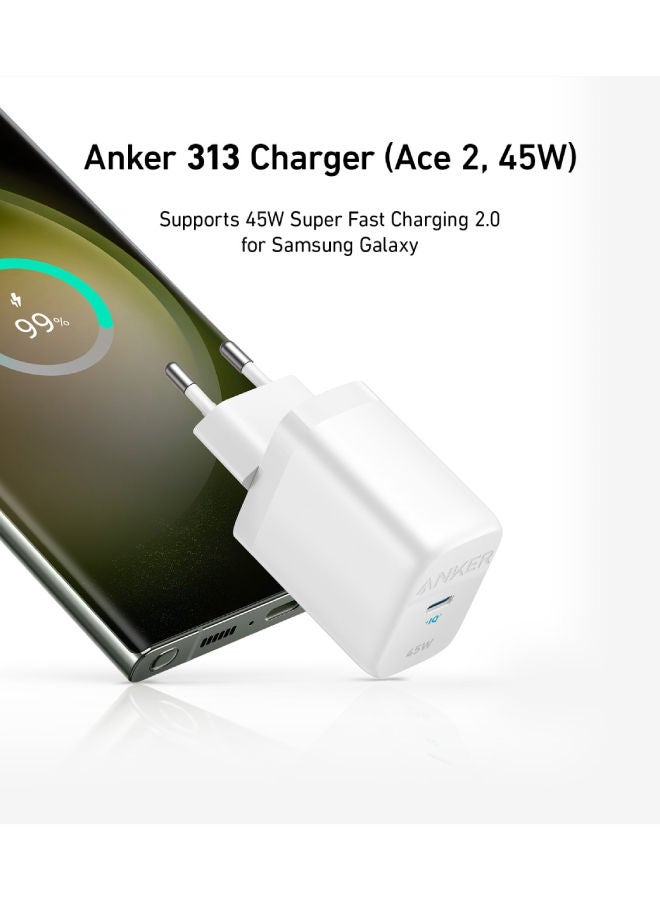 Anker - Anker 313 Charger 45W B2B White - Image 1