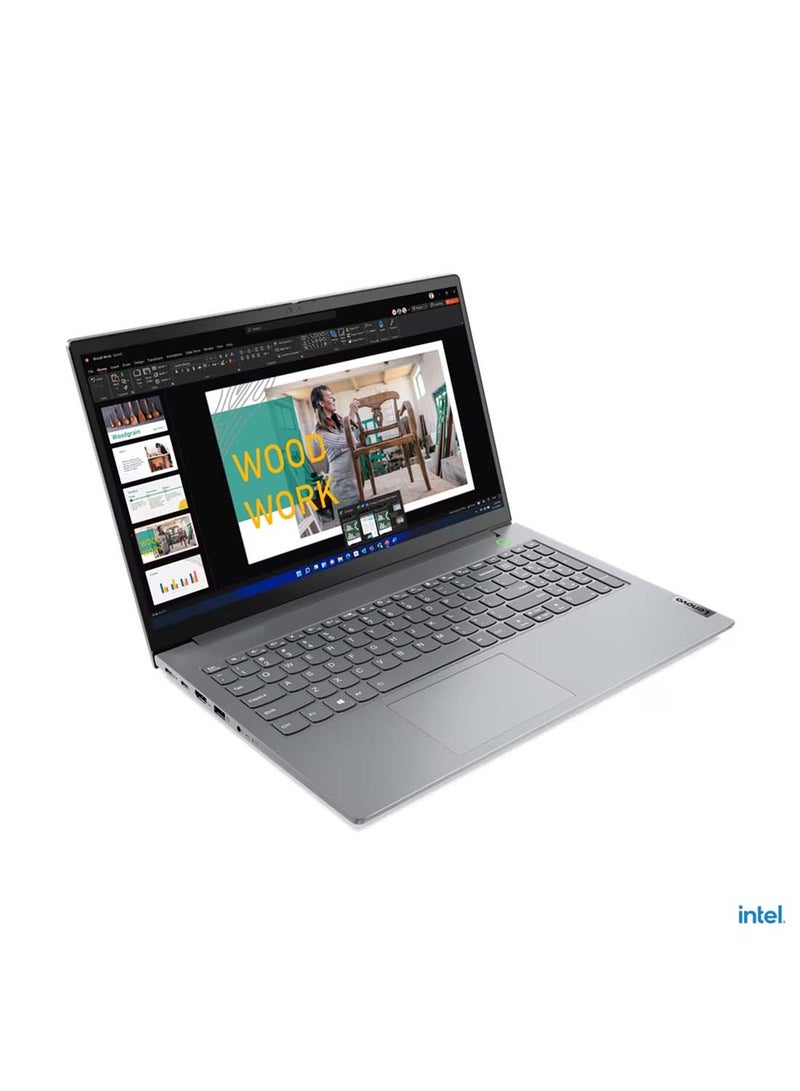 Lenovo ThinkBook 15 (Upgraded Version) Laptop With 15.6-Inch Display, Core i5-1235U Processor/ 8GB 512GB SSD/Intel Iris XE Graphics/Windows 11 Pro English Mineral Grey  - Image 2