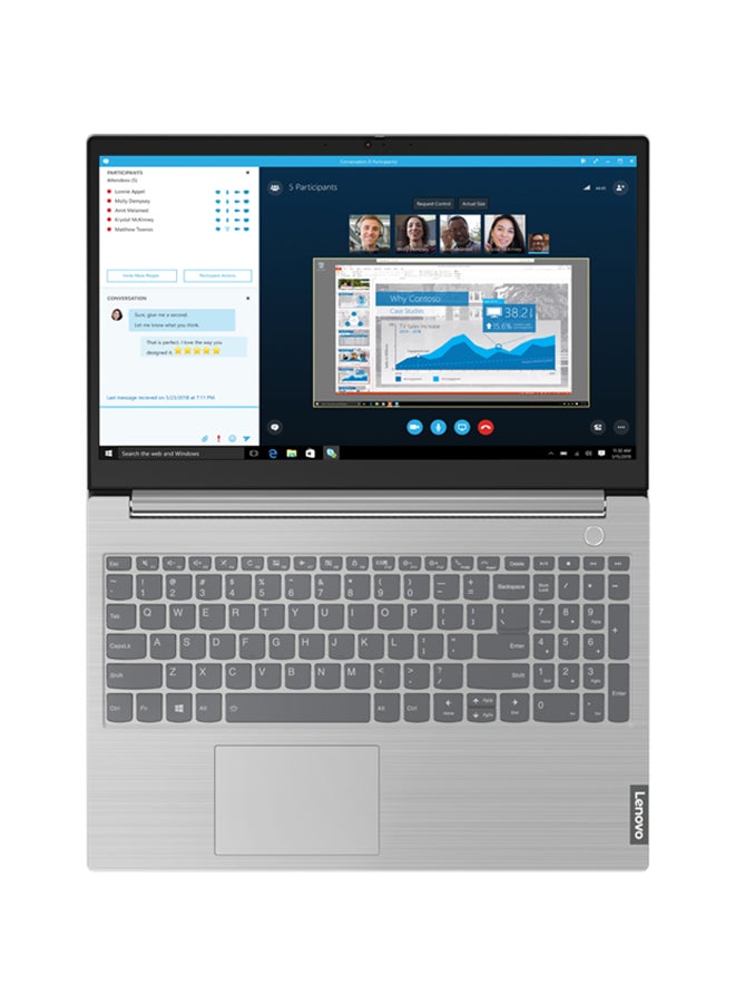 Lenovo - Renewed - ThinkBook 15 IIL Laptop With 15.6-Inch FHD Display,Intel Core i5 - 1035G1/Quad Core/10th Gen/16GB DDR4 RAM/512GB SSD/AMD Radeon 630 2GB GDDR5/Windows 11 English Mineral Grey - Image 1